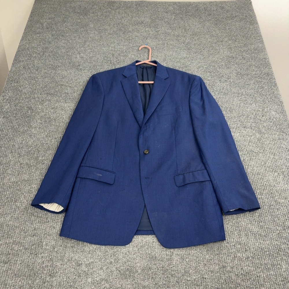 Lauren Ralph Lauren Blazer Mens 40R Blue Wool Two Button Professional Classic